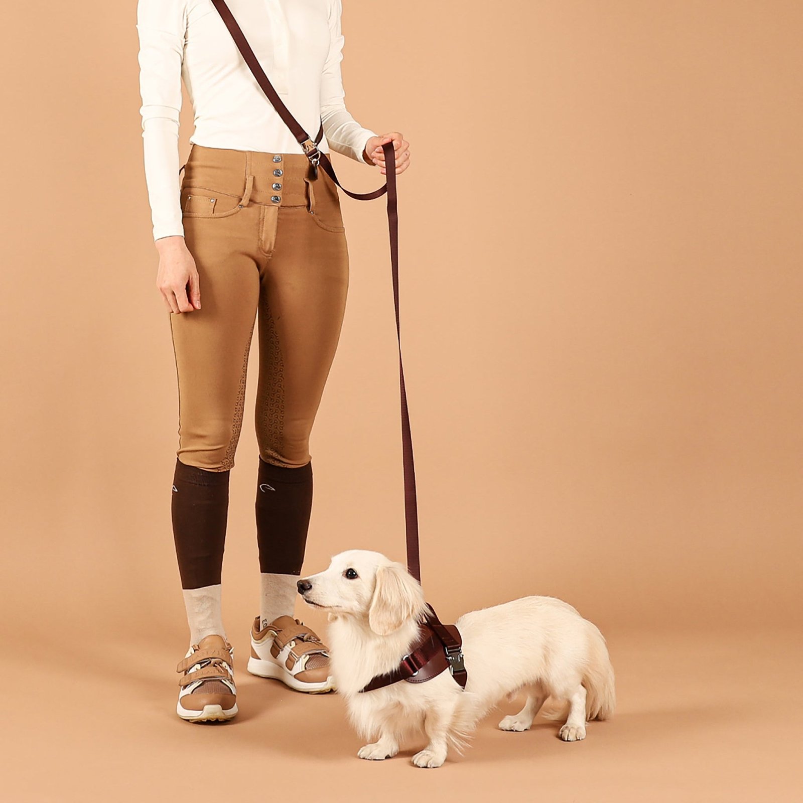 Saddle Harness Burgundy – Premium Adjustable Saddle Harness for Dogs | Glawn™ - Image 2