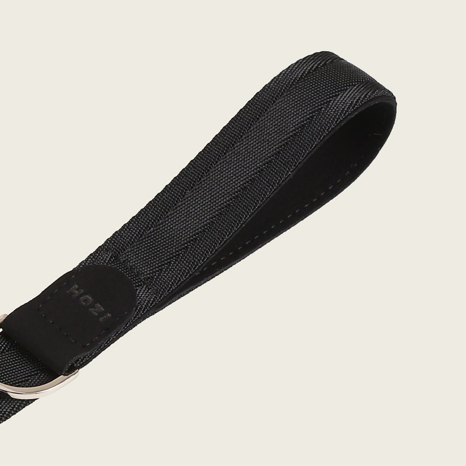 Black Adjustable Short Dog Leash – Durable Nylon, Auto-Locking Clip, Soft Handle - Image 3