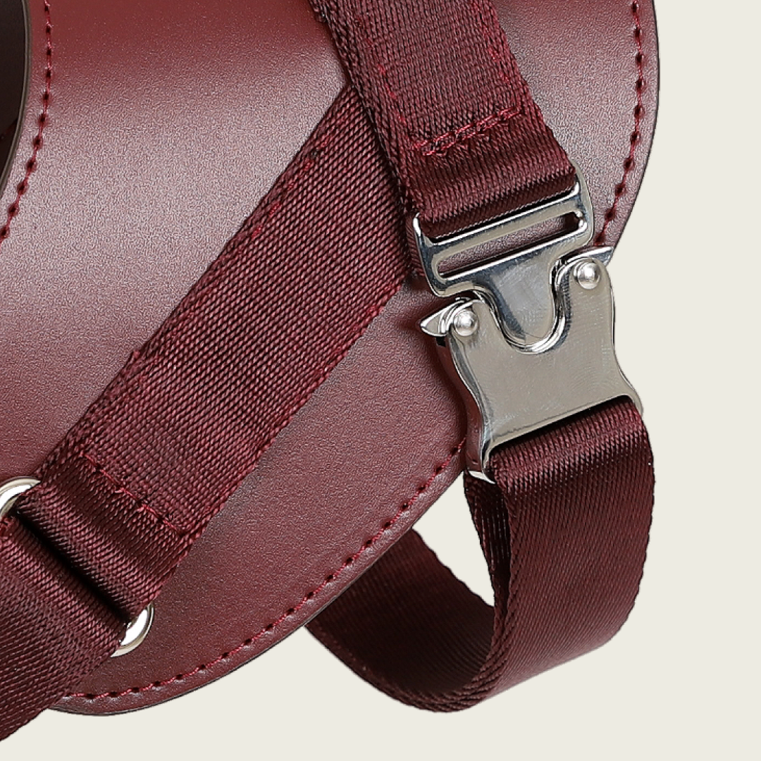 Saddle Harness Burgundy – Premium Adjustable Saddle Harness for Dogs | Glawn™ - Image 3