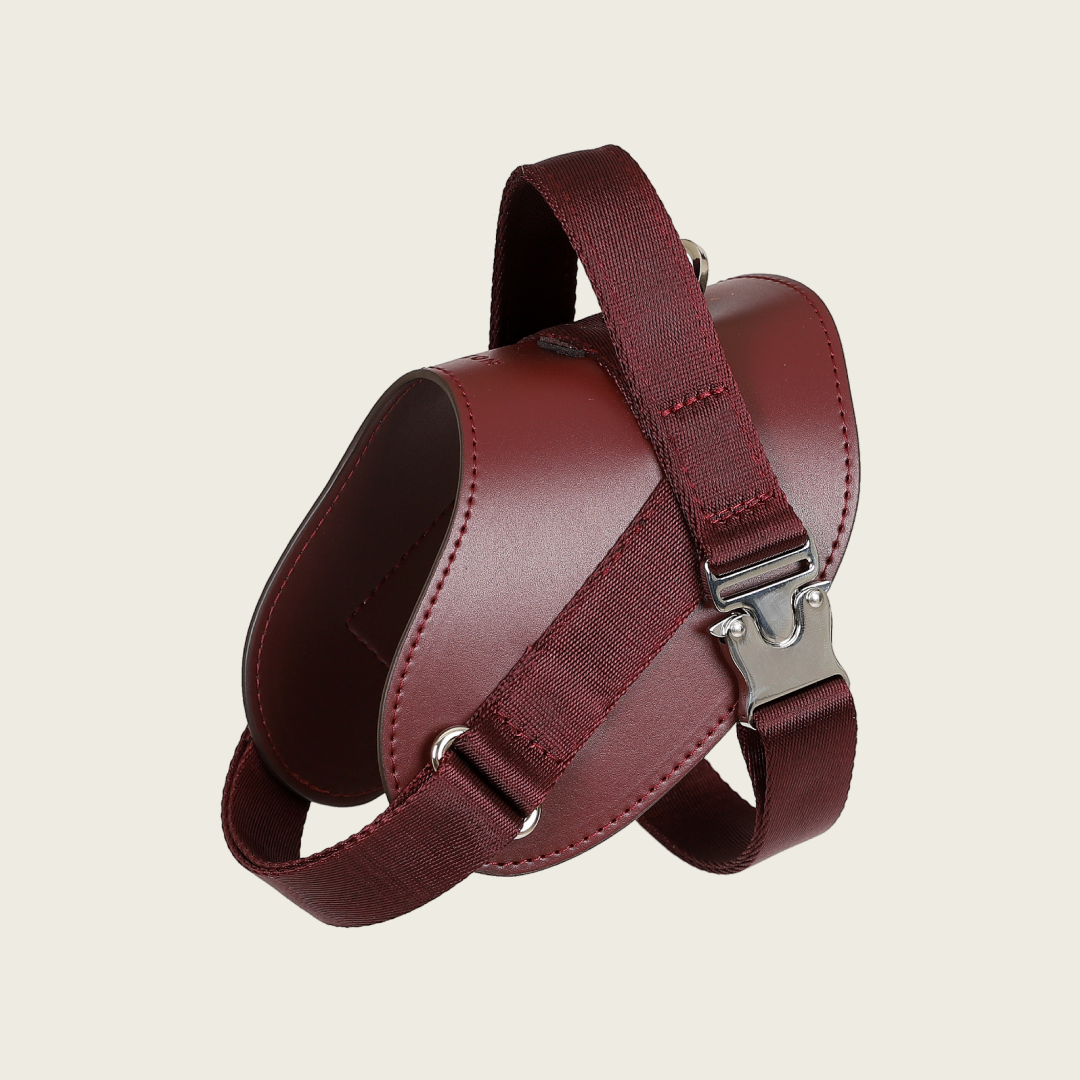 Saddle Harness Burgundy – Premium Adjustable Saddle Harness for Dogs | Glawn™